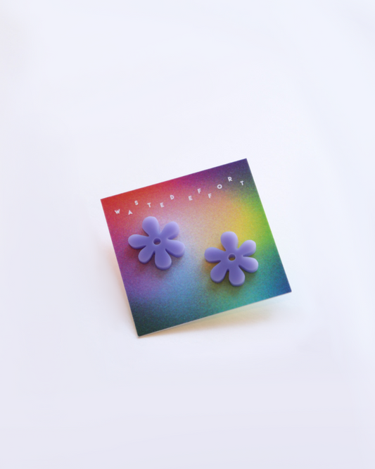 Wallflower Studs - Lavender