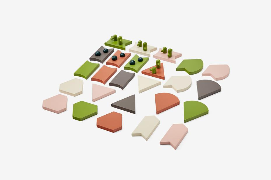 Architectural garden desert building block puzzle