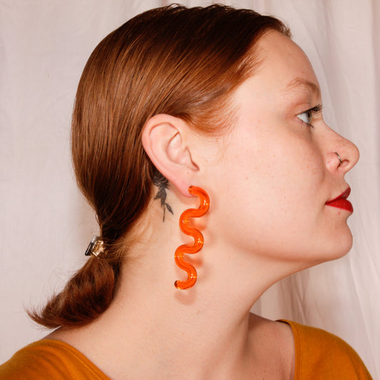 Spanish Dancer Squiggle Earrings
