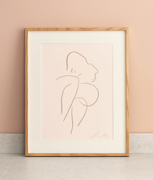 Alexandria Coe Print - Seated Figure