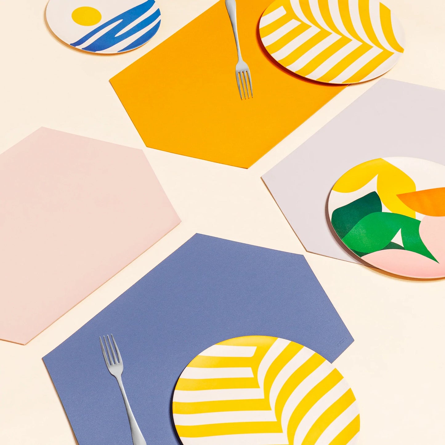 Hexagon Placemat - Blush