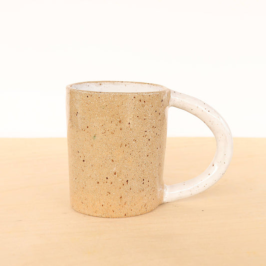 Handmade Ceramic Colorblock Mug - White