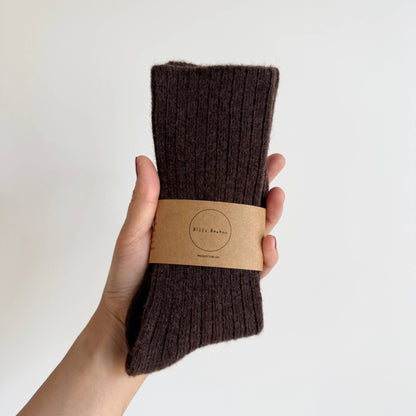 Iceland Wool High Socks - Brownie