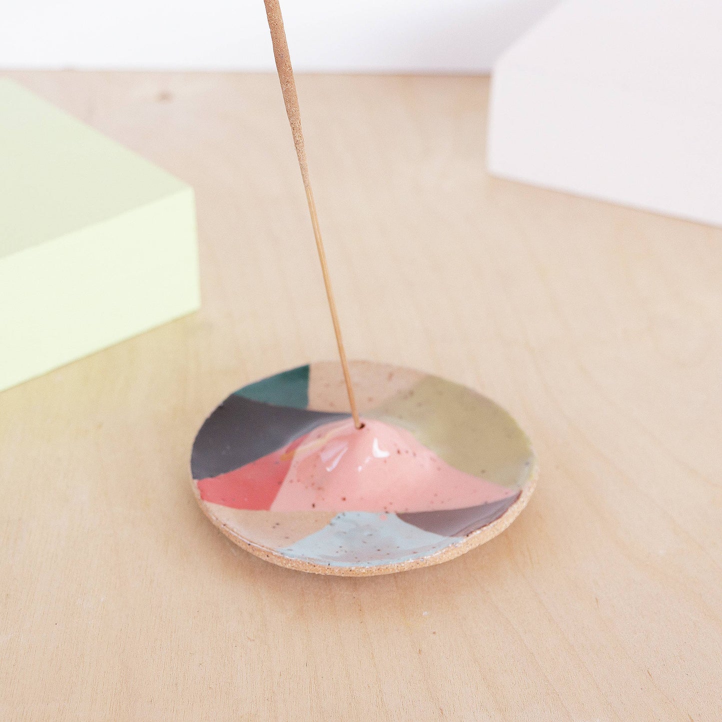 Ceramic Incense Holder - Patchwork