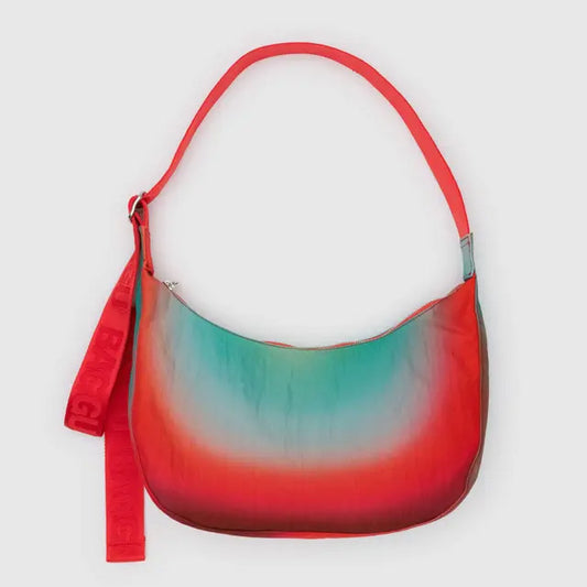 Medium Nylon Crescent Bag- Rain