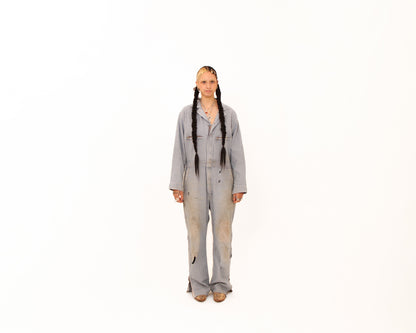 1970s Key Hickory Stripe Jumpsuit