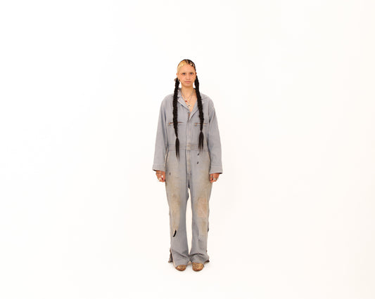 1970s Key Hickory Stripe Jumpsuit