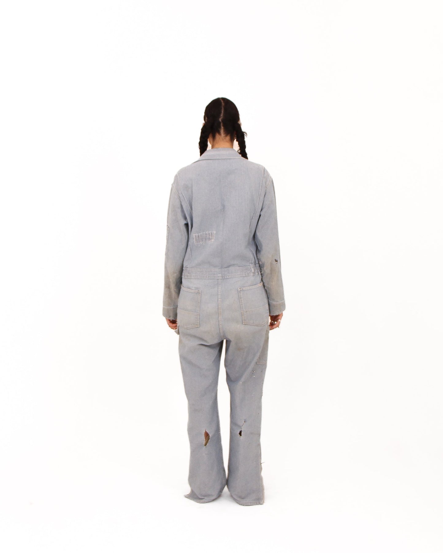 1970s Key Hickory Stripe Jumpsuit