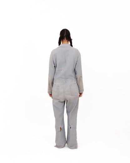 1970s Key Hickory Stripe Jumpsuit