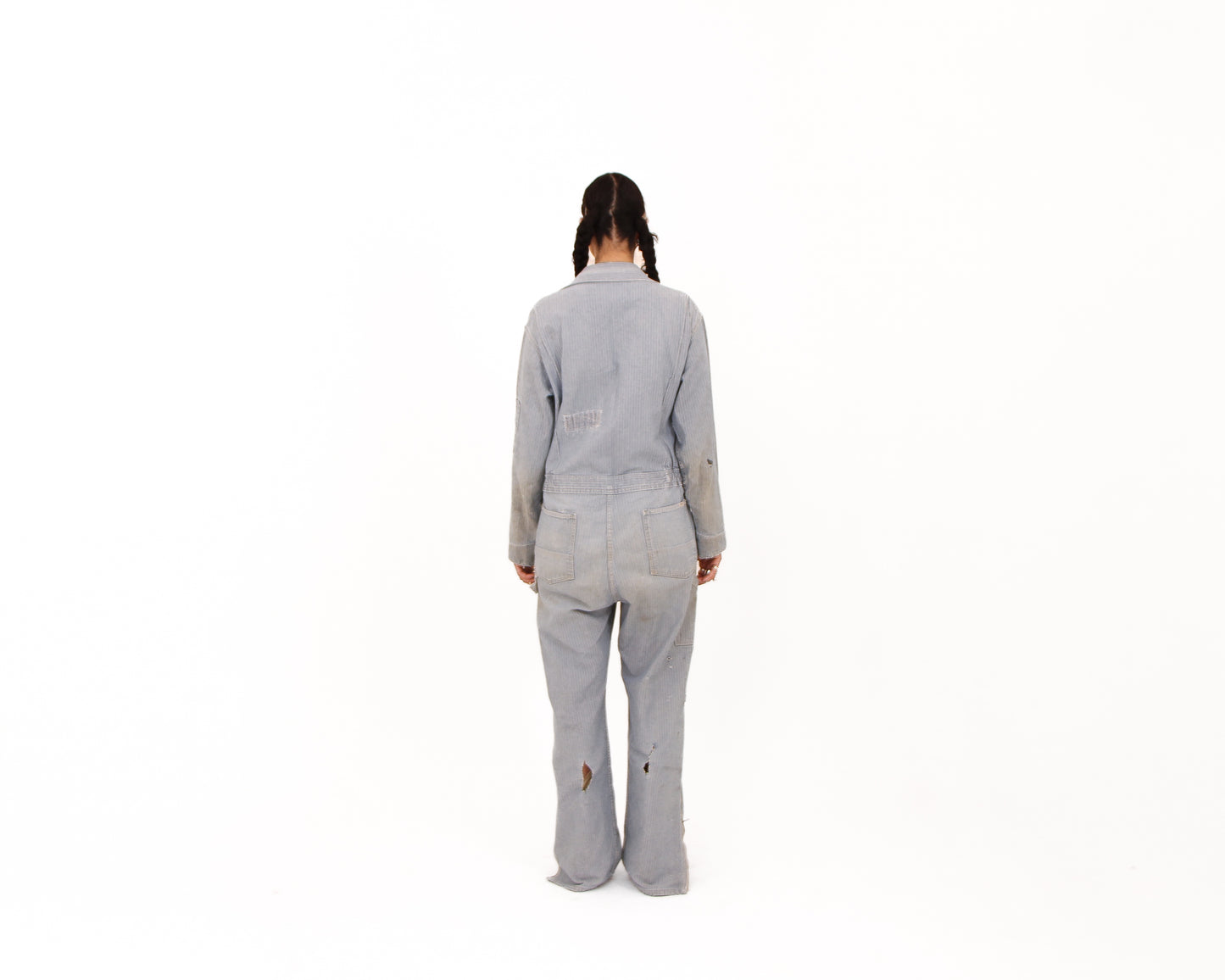 1970s Key Hickory Stripe Jumpsuit