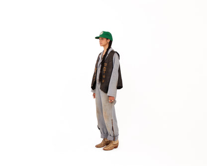 1990s Harley Patched Leather Vest