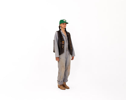 1990s Harley Patched Leather Vest