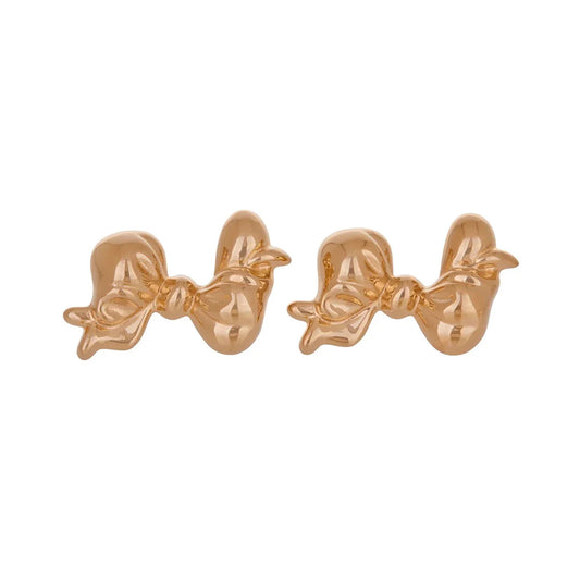Big Bow Earrings - Gold