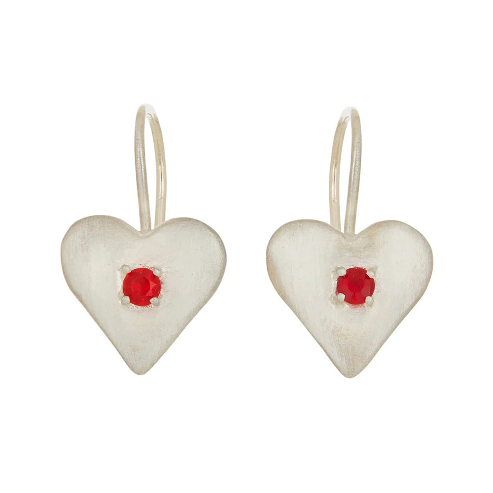 Sweetheart Earrings -Sterling Silver