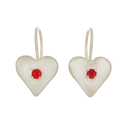 Sweetheart Earrings -Sterling Silver
