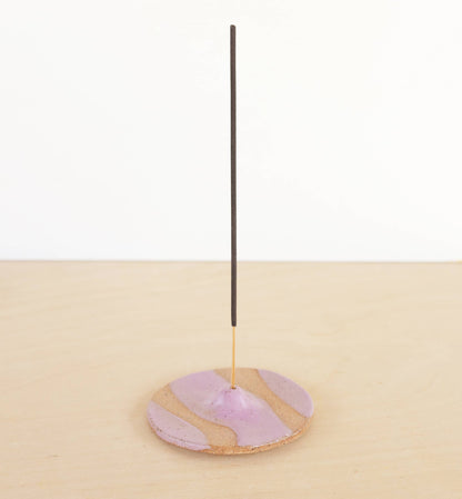 Wave Ceramic Incense Holder - White XL