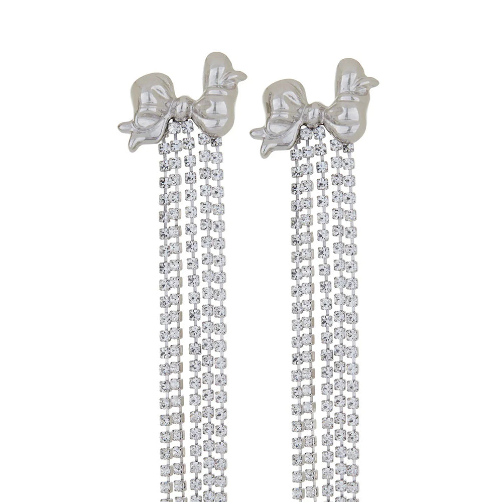 Bow Iconic Earrings - Silver