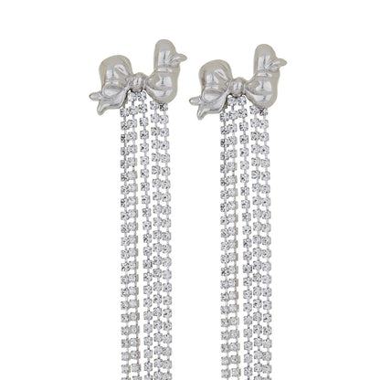 Bow Iconic Earrings - Silver