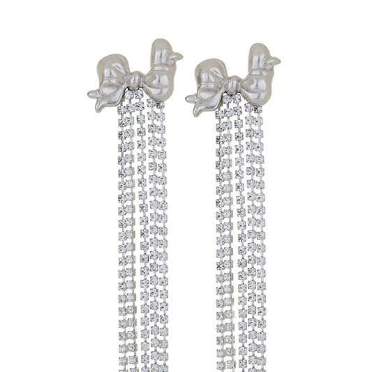 Bow Iconic Earrings - Silver
