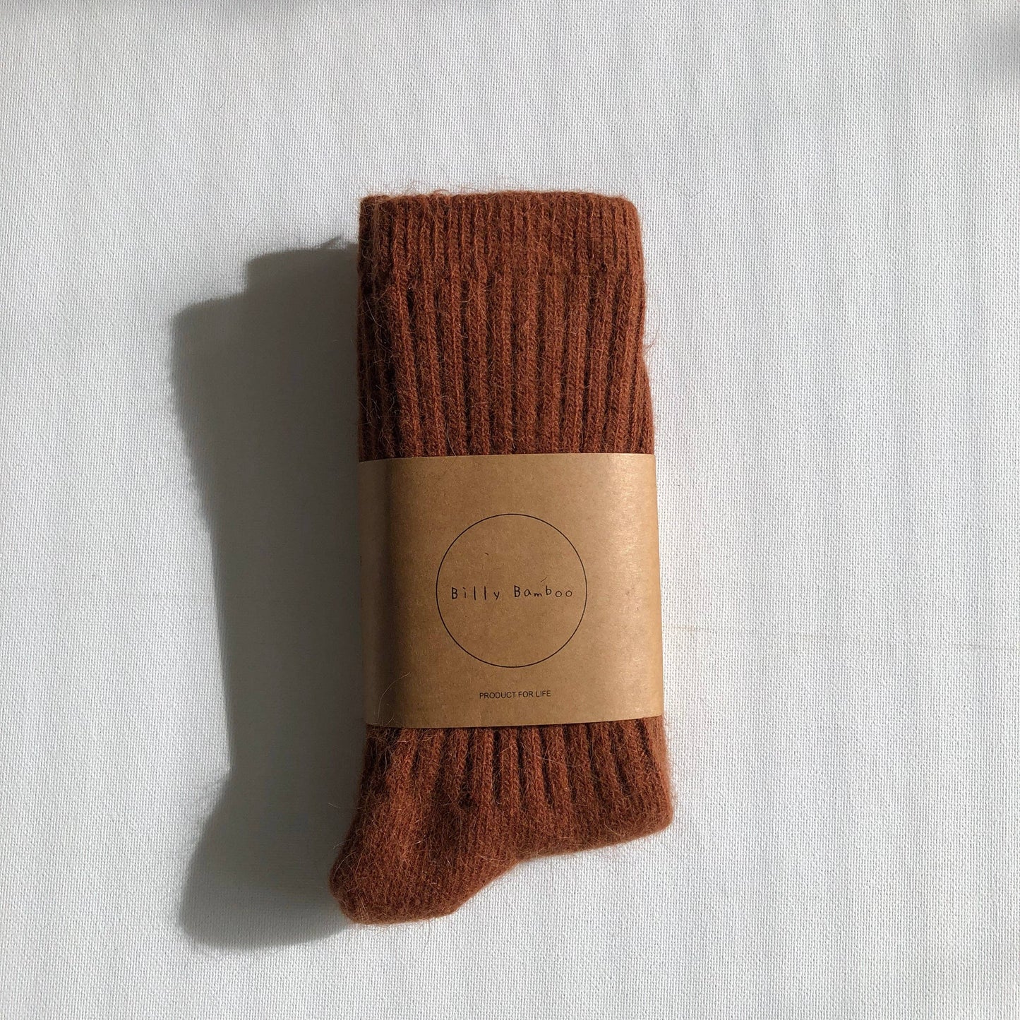Royal Angora Wool Socks - Maple