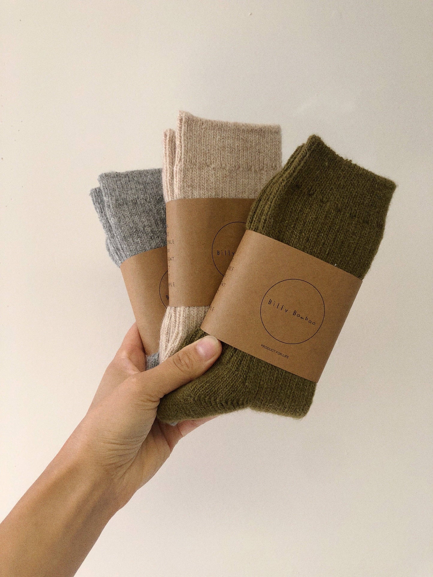 Iceland Wool High Socks - Neutral Oat