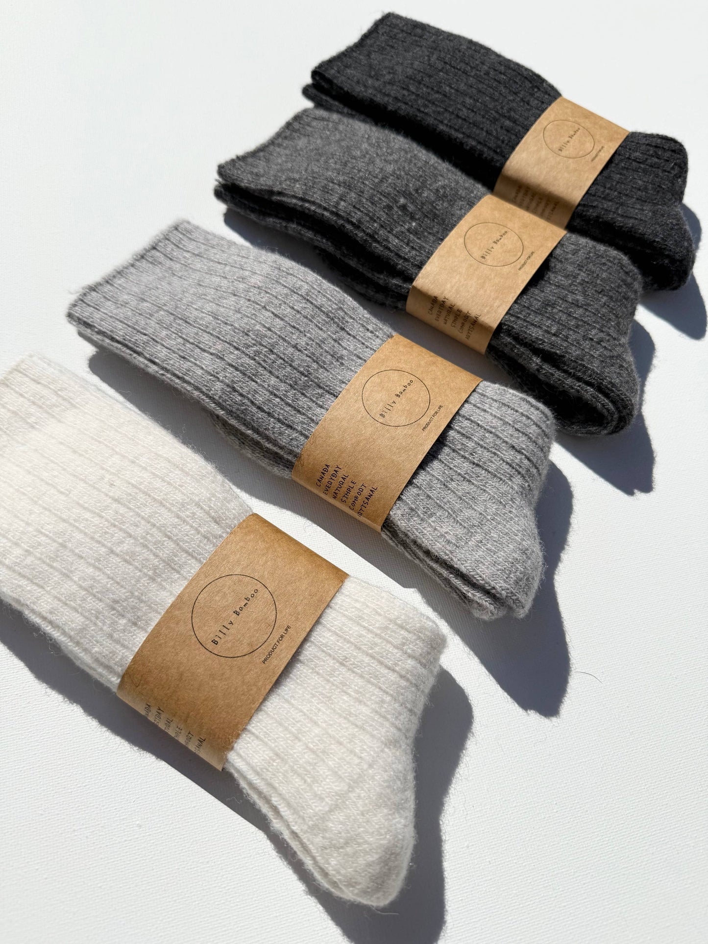 Iceland Wool High Socks - Light Gray
