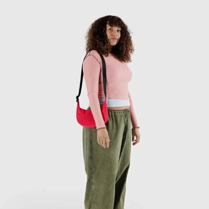 Small Nylon Crescent Bag- Candy Apple