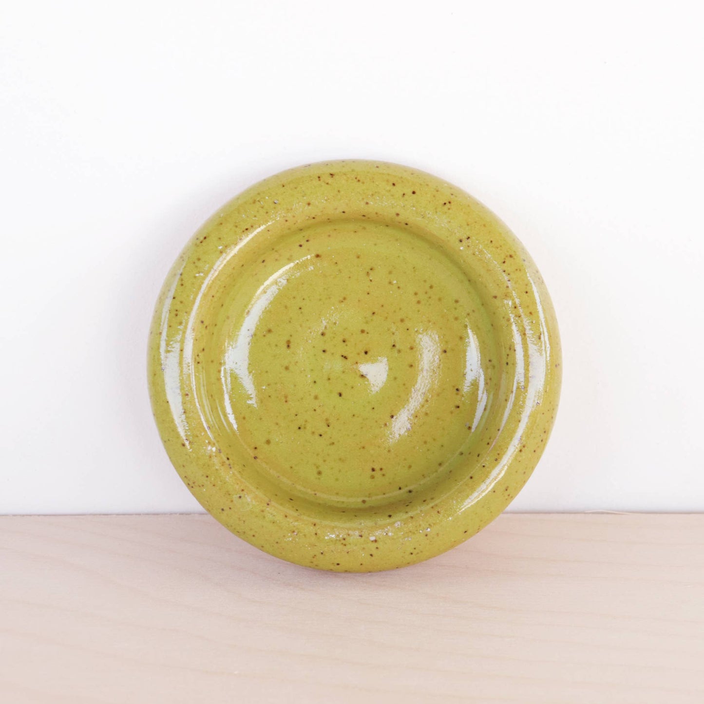 Ceramic Bubble Trinket Dish - Avocado