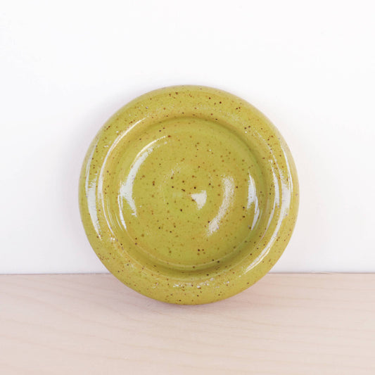 Ceramic Bubble Trinket Dish - Avocado