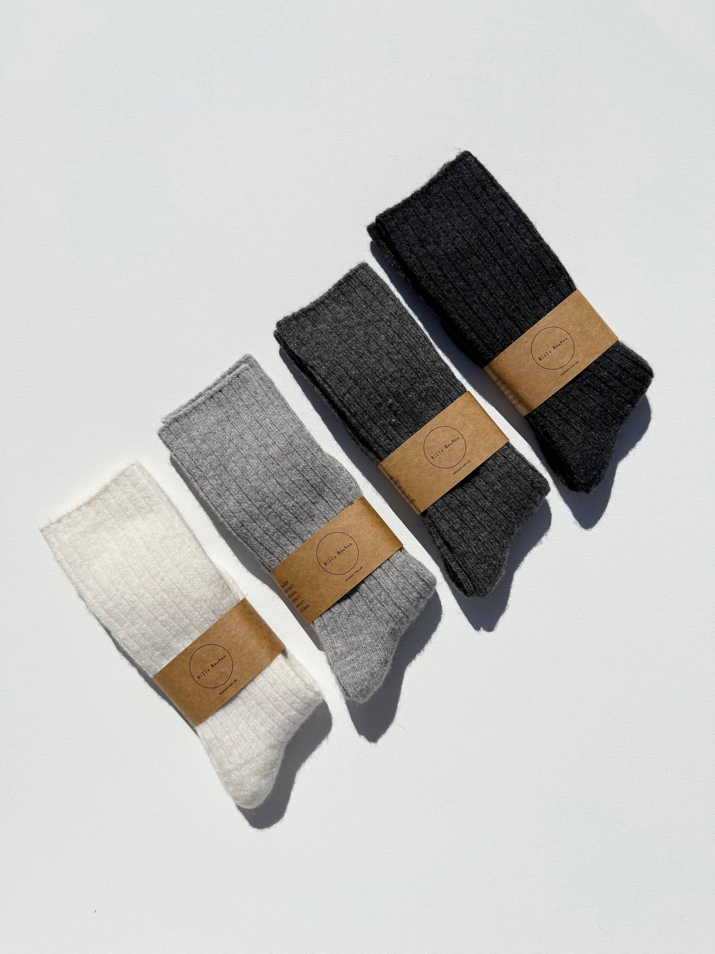 Iceland Wool High Socks - Dark Gray