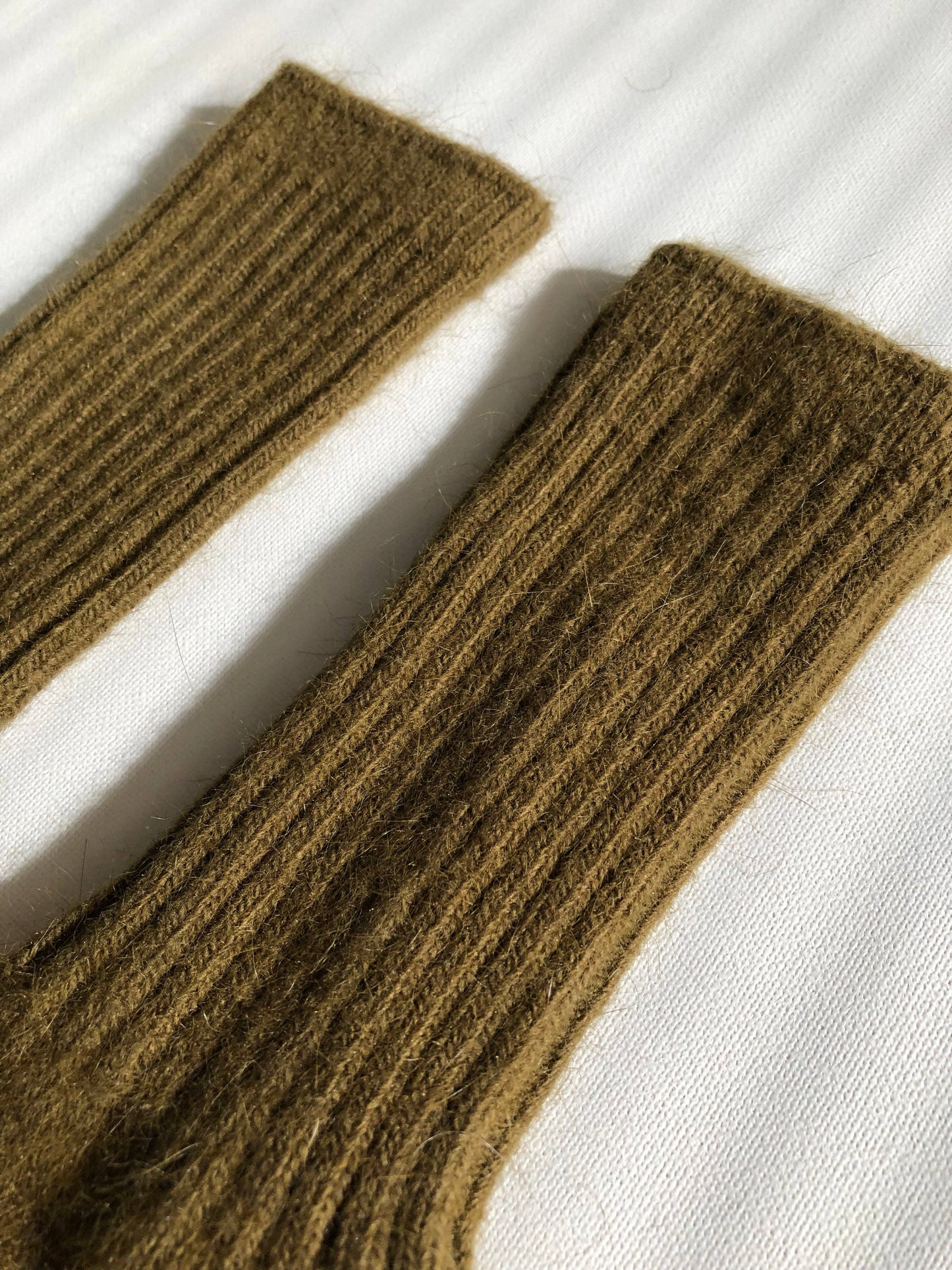 Royal Angora Wool Socks - Olive