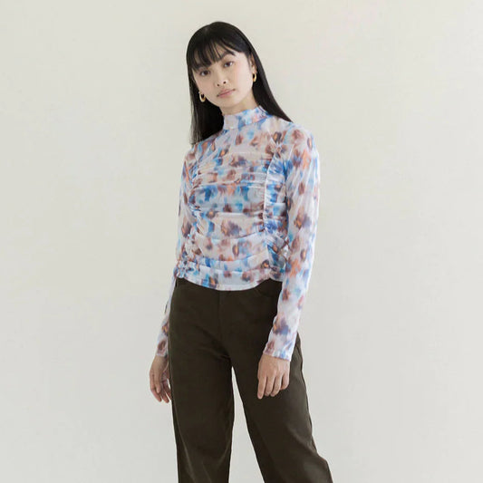 Julien Turtleneck - Marlo Printed Mesh