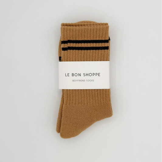 Boyfriend Socks - Biscotti