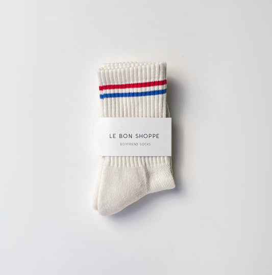 Boyfriend Socks - Milk