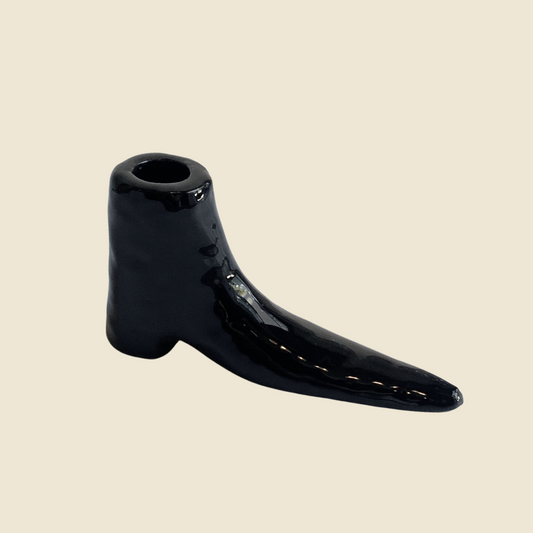 Le Shoes Candle Holder - Jet Black