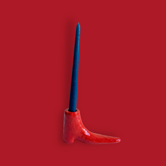 Le Shoes Candle Holder - Crisp Red