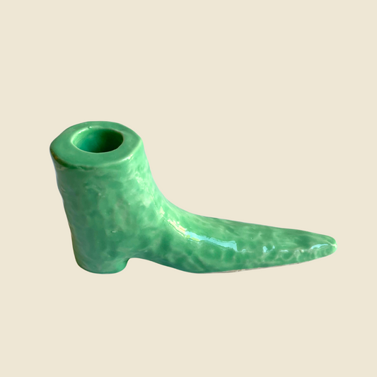 Le Shoes Candle Holder - Seafoam Green