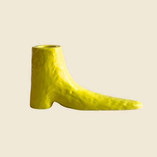 Le Shoes Candle Holder - Canary Yellow