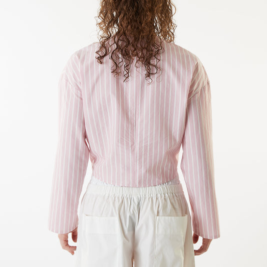 Bungee Gathered Long Sleeve Top - Rose