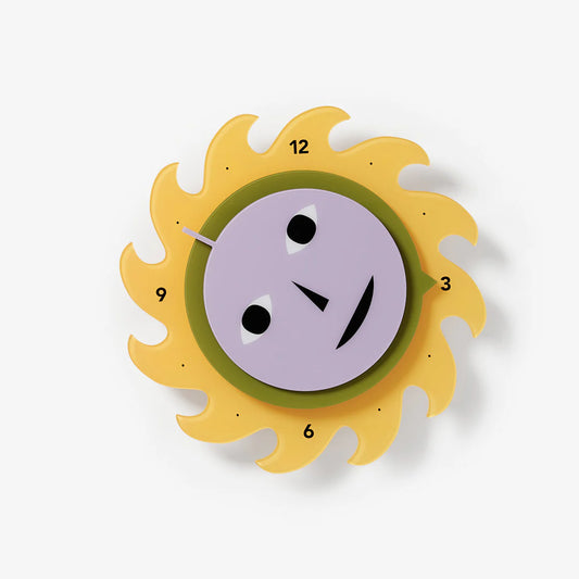 Everybody Clock - Yellow / Green / Purple