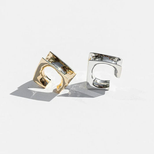 Single Glacon Ear Stud — Sterling Silver