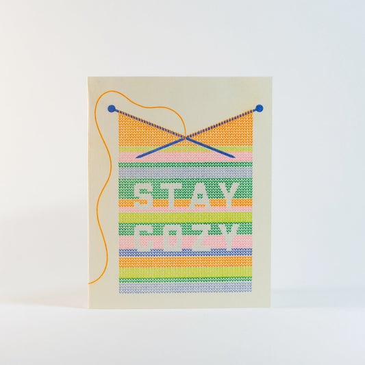 Stay Cozy Risograph Greeting Card