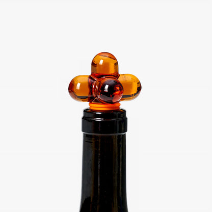 Hob Knob Bottle Stopper - Amber