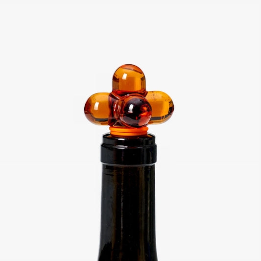 Hob Knob Bottle Stopper - Amber