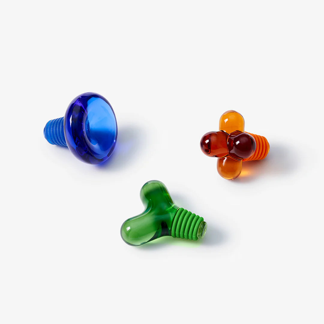 Hob Knob Bottle Stopper - Blue