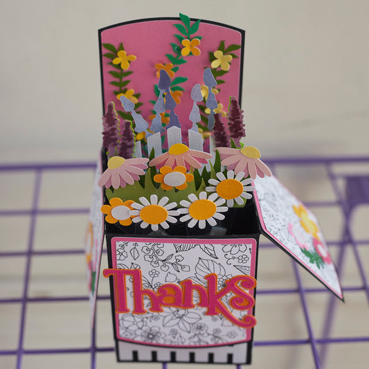 Pop Up Greeting Card - Thanks a Bunch