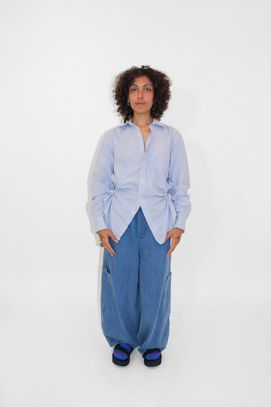 Bungee Shirt — Blue Stripe