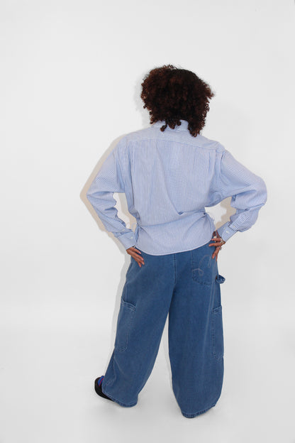 Bungee Shirt — Blue Stripe