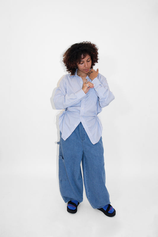 Bungee Shirt — Blue Stripe