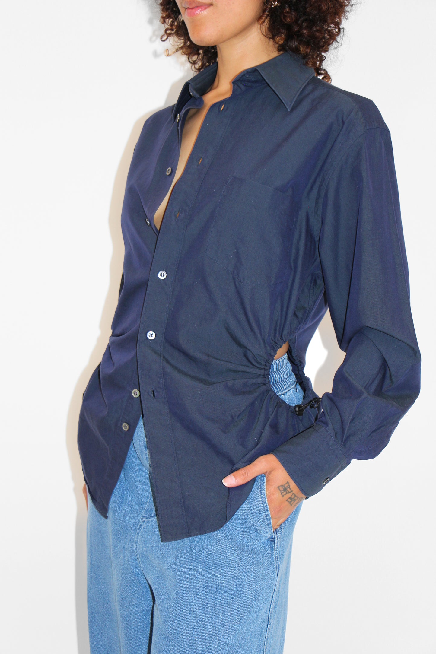 Bungee Shirt — Navy Blue (L)